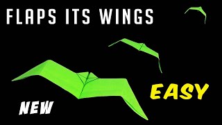 flapping wings paper plane ! How To Make a paper airplane fly like a bat -Easy Tutorial