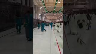 Masha Allah cleaning Safa Marwa Masjid Alharam #makkah #khanakaba #shortvideo #ytshorts #trending