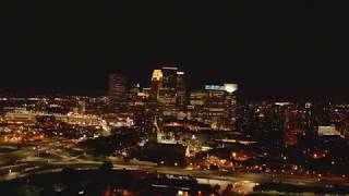 downtown mpls at night mavic 2 pro