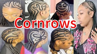 Cornrows hairstyles|Stylish Cornrows braids hairstyles for African American women||braids hairstyles