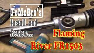 Flaming River FR1503 review and install vlog - Manual Steering Rack Conversion Foxbody Mustang