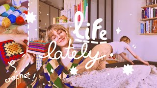 July diary 🏡🧵 nouvelle vie à 4, beaucoup de crochet, les tâches du quotidien, haul de créatrice…