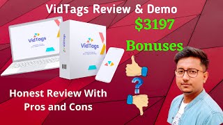 Honest VidTags Review and Demo | Don't ⛔miss this awesome 🎁Bonus🎁 Bundle