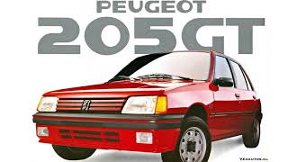 Peugeot 205 GT Brochure Chile 1990.