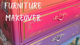 Blending 3 colors to make 5 😍🎨 Surprisingly Beautiful Furniture Makeover