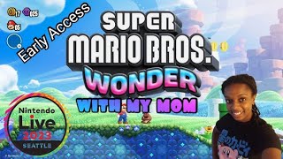 Super Mario Bros. Wonder Gameplay with my MOM at Nintendo Live 2023 Seattle Early Access/First Look