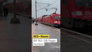 Ausfahrt des RE2 nach Nauen (BR 182) am Bahnhof Charlottenburg in Berlin | ÖPNVinBB | #shorts