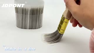 White Hollow Mixture Black Synthetic Tapered Filament for Paint Brush