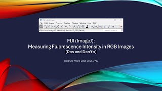 FIJI (ImageJ): Measuring Fluorescence Intensity in RGB Images: Dos and Don'ts