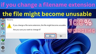 Warning: Changing File Extension Could Ruin It