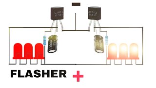 LED FLASHER PROJECT #diy #electronic #ledlight