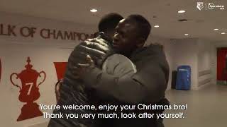 Sadio Mane wishing Troy Deeney a Merry Christmas and telling him to look after his countryman Ismail