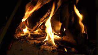 Fire. Beautiful flame of fire. 4K Relaxing Screensaver. Free Version Footage.