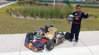 practicando Go Kart cadet...