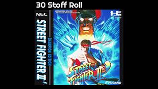 Street Fighter 2 CE 30 Staff Roll (PC Engine)