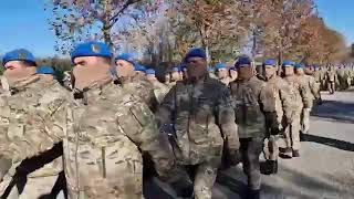 Dağlık Karabağ'da işgalden kurtarılan Hankendi şehrinde Zafer günü dolayısıyla geçit töreni