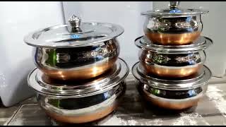 TRY THIS serving handi/best rich quality/healthy hygienic/stainless steel/in karachi pakistan