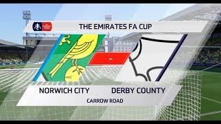 FIFA 17 | Kariéra | Norwich City vs DERBY COUNTY | FA CUP 2017-2018 Štvrťfinále | 24.2.2018