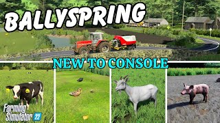 "BALLYSPRING" FS22 Map Tour/Review | New To Console Mod Map | Farming Simulator 22 | PS5