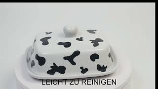 Theo&Cleo Butterdose - Hochwertige Butterglocke aus Keramik - Butter Dish für alle gängigen Butter