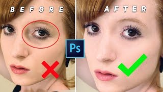 Quick Remove Eye bags and Eye Dark Circle in Photoshop Actions #1ClickPhotoshop