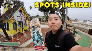 SKATING ABANDONED MINI GOLF COURSE!