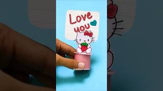 DIY 💗 SANRIO 💗paper craft idea #craft #shorts #youtubeshorts #art #easy #hellokitty #sanrio