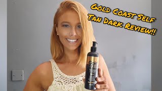 GOLD COAST SELF TAN LOTION DARK REVIEW!!