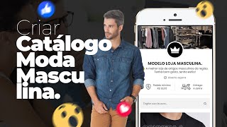 COMO CRIAR CATALOGO DIGITAL DE PRODUTOS LOJA MASCULINA   LOJA VIRUTAL