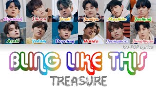 TREASURE (트레저) - BLING LIKE THIS Colour Coded Lyrics (Han/Rom/Eng)