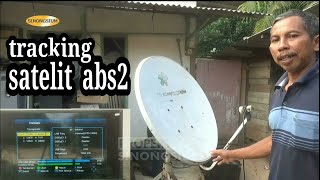 tracking satelit abs2 ku band dan hasil chanelnya