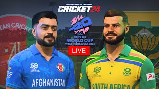 T20 World Cup 2024 | Afghanistan vs South Africa Match - Cricket 24 Live  - Shree Gamerz