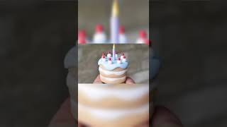 DIY mini cake with clay|polymer clay cake making, #short video, #short, #shorts