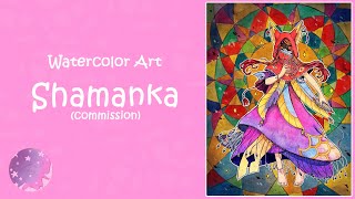 Shamanka Watercolor Illustration