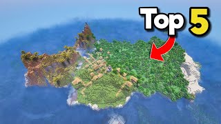 Top 5 SURVIVAL ISLAND SEEDS for Minecraft 1.20.4! (Best Minecraft Trails & Tales Seeds)