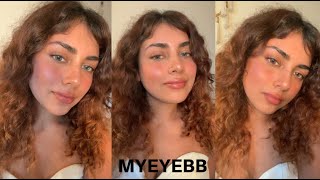 MYEYEBB COLORED CONTACTS LENSES REVIEW ON DARK EYES (Blue/Green/Brown)