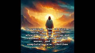 He replied, “You of little faith, why are you so afraid” #jesuschrist #jesus #lord #faith #christ