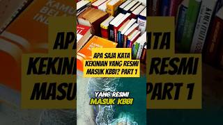 Apa saja kata kekinian yang resmi masuk KBBI? Part 1 #shorts #feedshorts