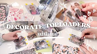 decorate toploaders with me 🌱 | cute asmr deco for my kpop besties ♡