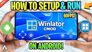 NEW 🔥 WINLATOR CMOD GLIBC - SETUP/SETTINGS/GAMEPLAY | BEST WINDOWS EMULATOR ANDROID