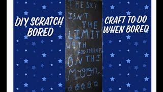 DIY Scratch board art | How to make a scratch board | Diy Black board | Arts, Crafts and Laughs