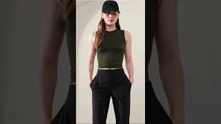 Athleta Brooklyn Mid Rise Ankle Pants | Summer Outfits