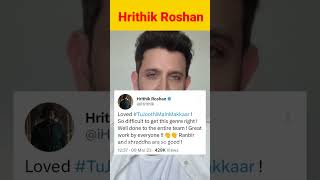 Hrithik Roshan React On Tu jhoothi Mein Makkar || Hrithik Roshan Reply To Ranbir And Shraddha