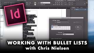 How to Set Up BULLET LISTS of text in InDesign