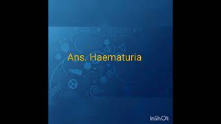 Haematuria