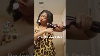 Revlon Hair Dryer Brush on Natural Hair!🌟#naturalhair #revlonhairdryerbrush #ugc #ugccontentcreator