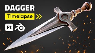 Realistic Dagger in Timelapse - Blender and Substance Painter Tutorial