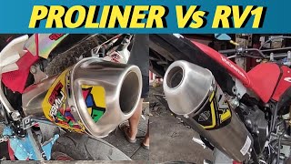 BLAARR!! Suara bikin gaduh KAMI ADU KNALPOT RV1 & PROLINER PASANG DI CRF150L