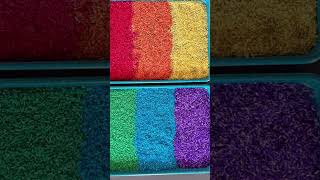 Rainbow Rice #forkids #sensoryplay