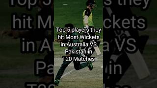 Most Wickets taken by players in Australia VS Pakistan in T20 Matches #mostwickets #t20 #records